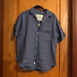 Frank and Eileen chambray blouse